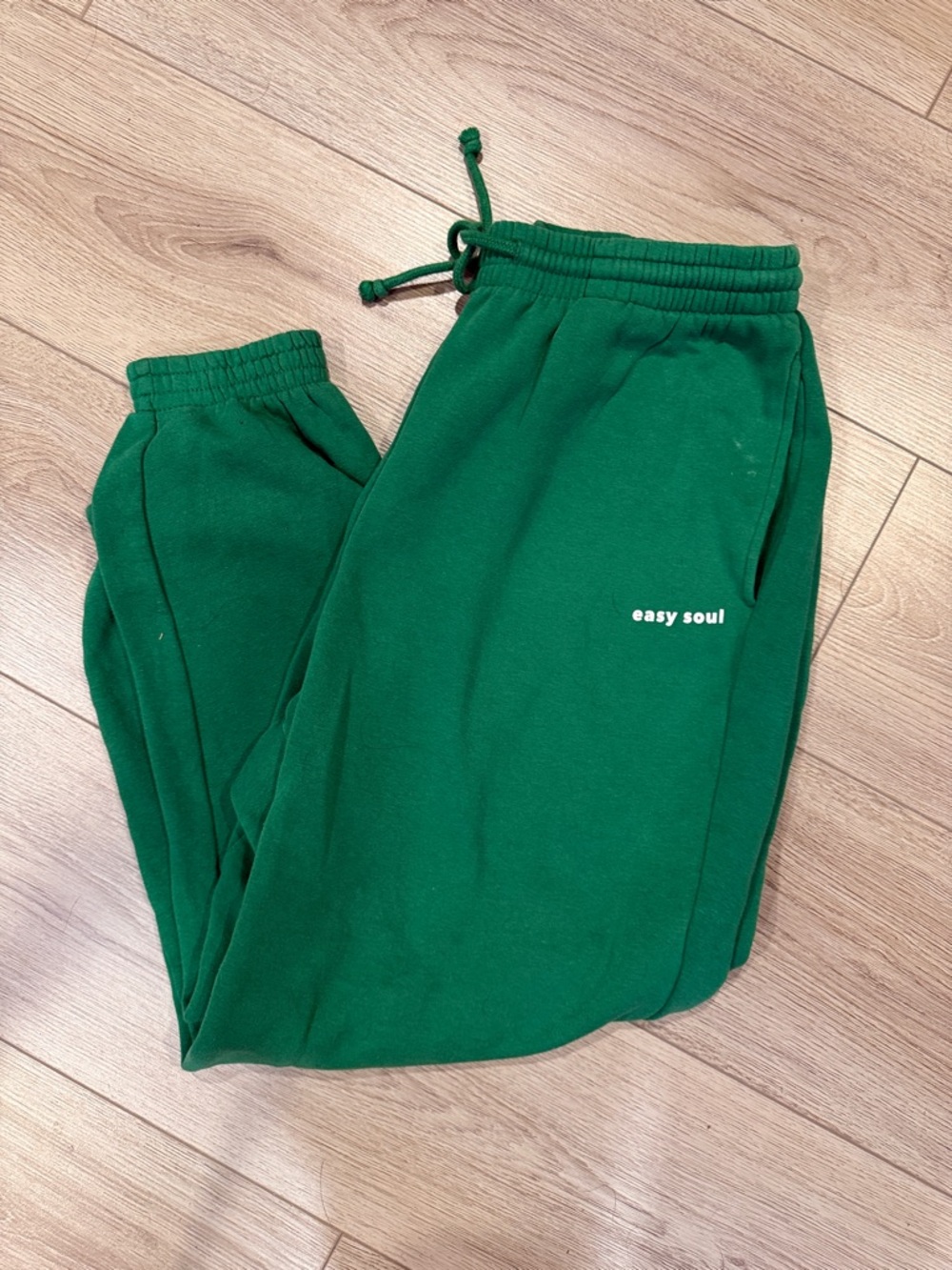 H&M Green Drawstring Waist Shorts